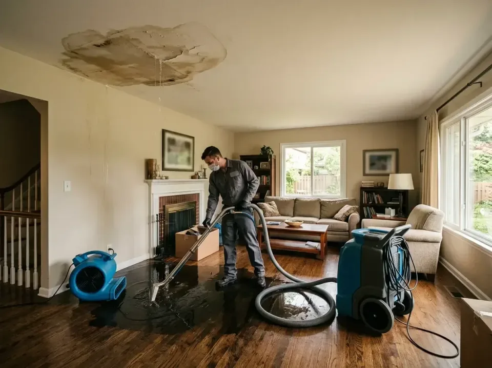attic-pipe-burst-ceiling-drip-008 — frequently asked questions, Water Damage Restoration & Carpet Care in Double Oak, TX